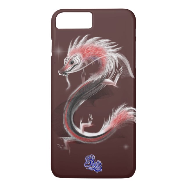 Funda De Case-Mate Para iPhone Dragón del viento (Reverso)