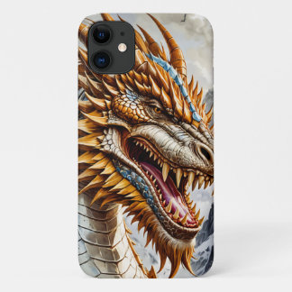 Funda Para iPhone 11 Dragón dorado