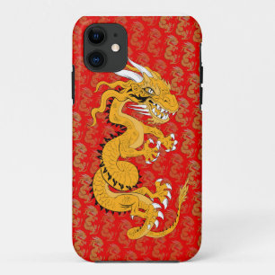 title_seo2 Dragón dorado en rojo