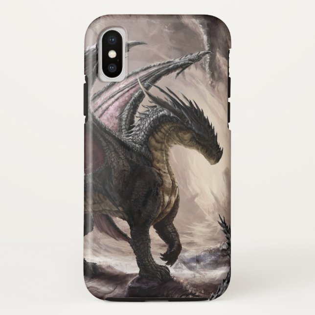 Funda De Case-Mate Para iPhone Dragón en cueva (Reverso)