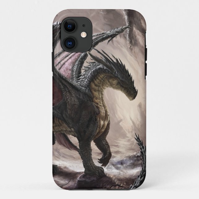 Funda De Case-Mate Para iPhone Dragón En Cueva (Reverso)
