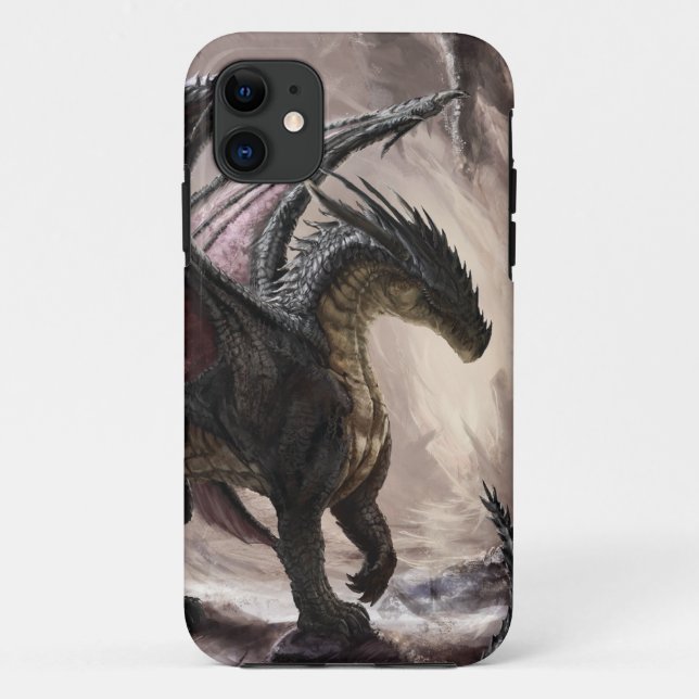 Funda De Case-Mate Para iPhone Dragón En Cueva (Reverso)