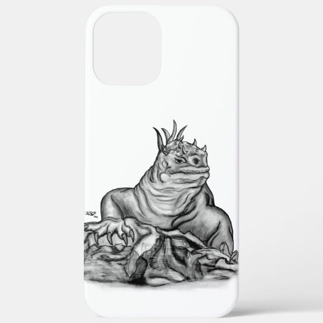 Funda De Case-Mate Para iPhone Dragón en la roca (Reverso )