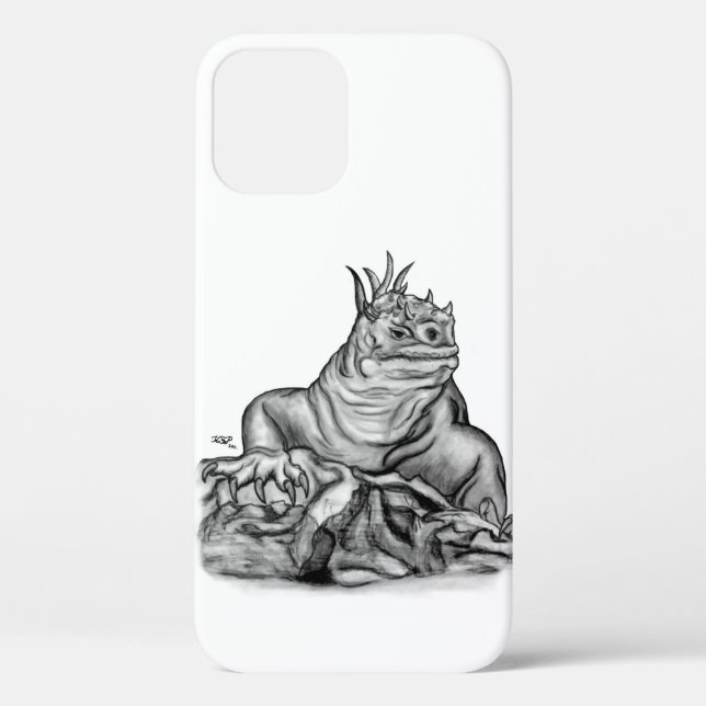 Funda De Case-Mate Para iPhone Dragón en la roca (Reverso )