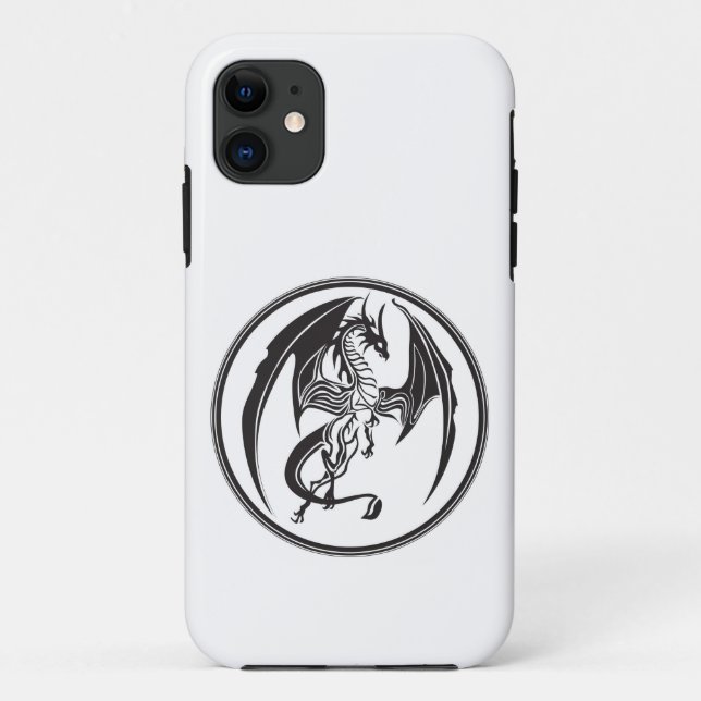 Funda De Case-Mate Para iPhone Dragón flaco... (Reverso)
