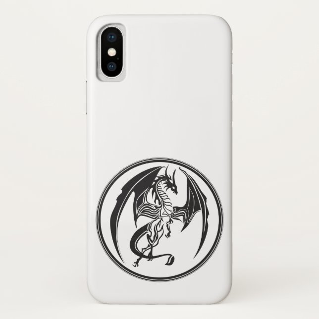 Funda De Case-Mate Para iPhone Dragón flaco… (Reverso)