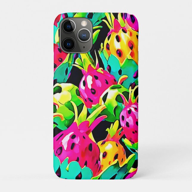Funda De Case-Mate Para iPhone Dragon Fruit Vivid Pattern (Reverso)