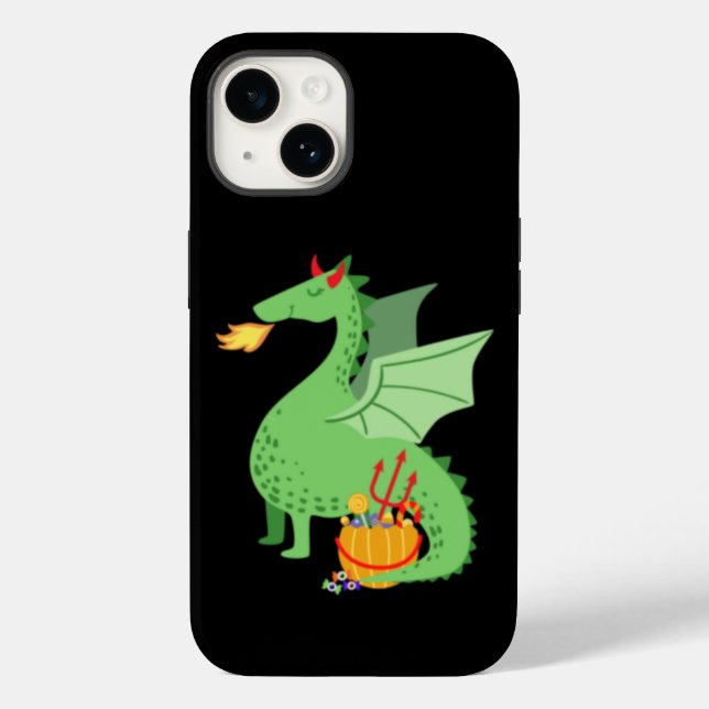 Funda De Case-Mate Para iPhone Dragon Halloween (Reverso )