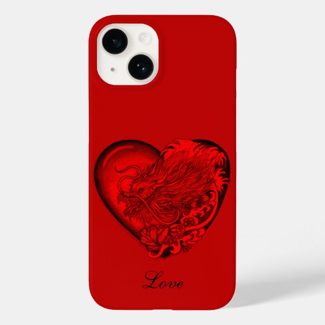 Funda De Case-Mate Para iPhone Dragon Heart (Reverso )