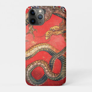 Funda Para iPhone 11 Pro Dragón Hokusai Japonés Antiguo Katsushika Hokusai