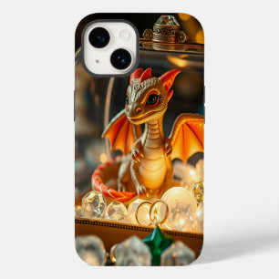 Funda Para iPhone 14 De Case-Mate Dragón lindo en una caja de joyas