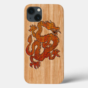 title_seo2 Dragón Oriental Rojo al estilo de Bambú