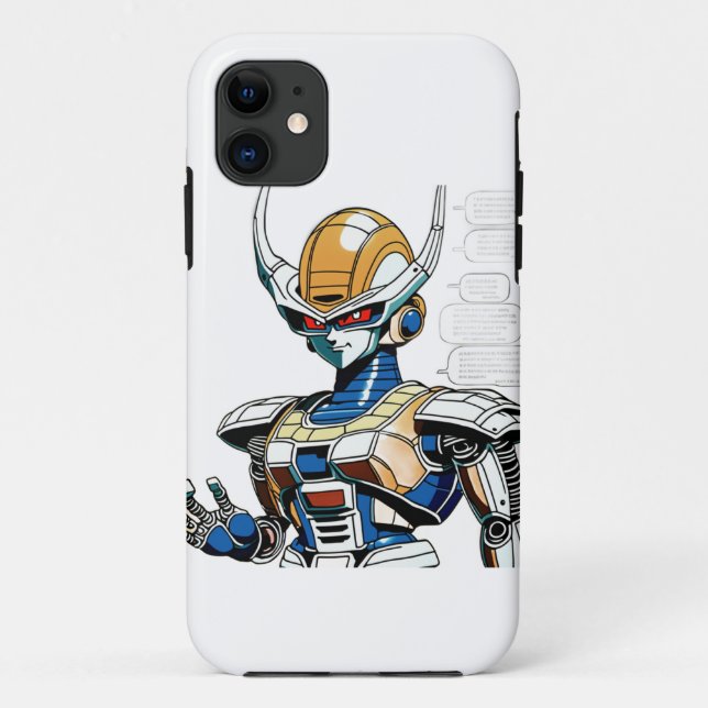 Funda De Case-Mate Para iPhone dragón robot (Reverso)