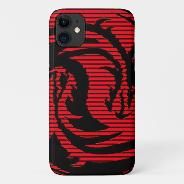 Funda De Case-Mate Para iPhone Dragón rojo (Reverso)