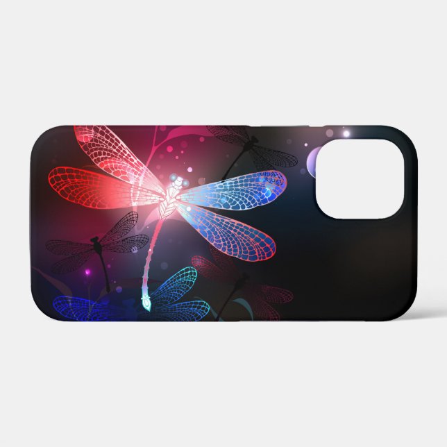 Funda De Case-Mate Para iPhone Dragón rojo (Reverso (Horizontal))