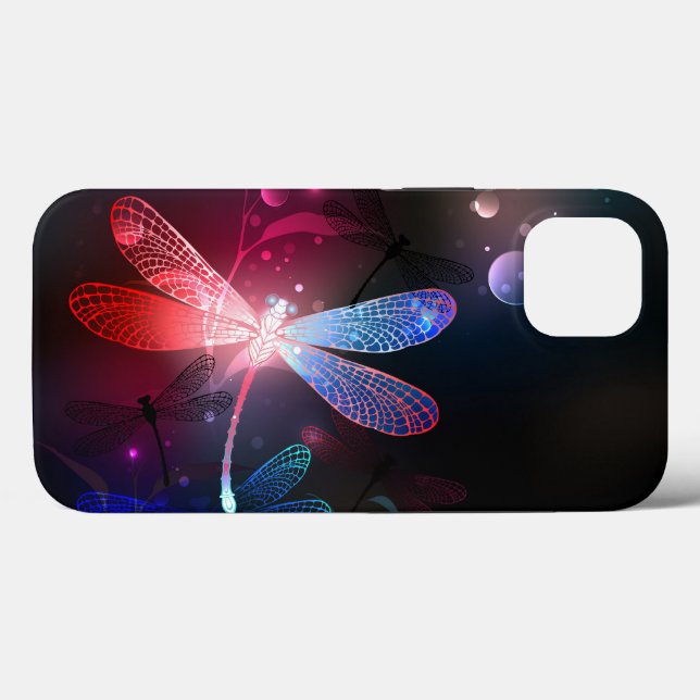 Funda De Case-Mate Para iPhone Dragón rojo (Reverso (Horizontal))