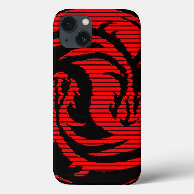 Funda De Case-Mate Para iPhone Dragón rojo (Reverso)
