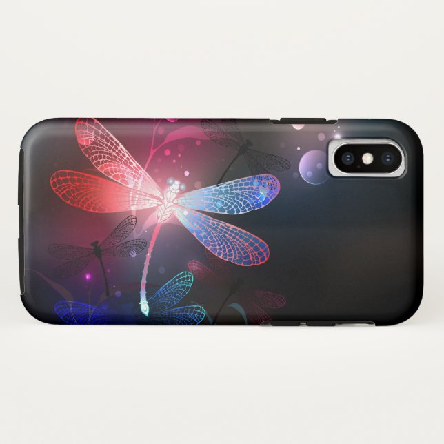 Funda De Case-Mate Para iPhone Dragón rojo (Reverso (horizontal))