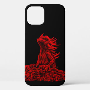 Funda Para iPhone 12 Pro Dragón rojo pequeño
