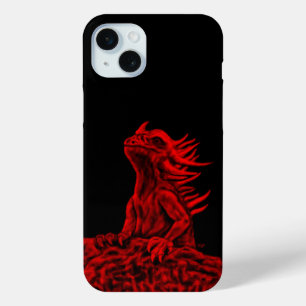 Funda Para iPhone 15 Mini Dragón rojo pequeño