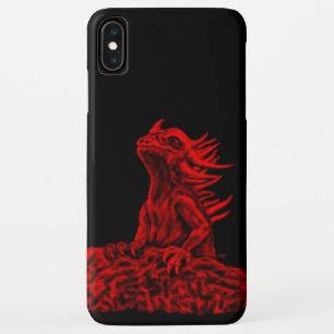 Funda Para iPhone XS Max Dragón rojo pequeño