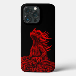Funda Para iPhone 13 Pro Dragón rojo pequeño