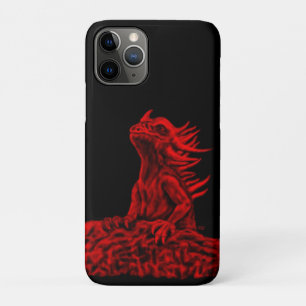 Funda Para iPhone 11 Pro Dragón rojo pequeño