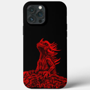 Funda Para iPhone 13 Pro Max Dragón rojo pequeño