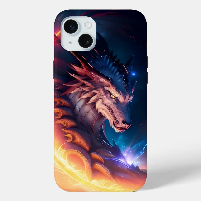 Funda De Case-Mate Para iPhone Dragon Scape Fire Night (Reverso )