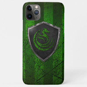 Funda Para iPhone 11 Pro Max Dragón Verde Moderno Emblema Escudo De Armas