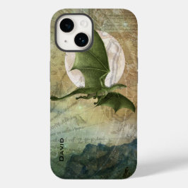 Funda Para iPhone 14 De Case-Mate Dragón volador verde personalizado