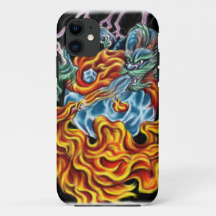 Funda Para iPhone 11 Dragón y caso de Phoenix IPhone 5