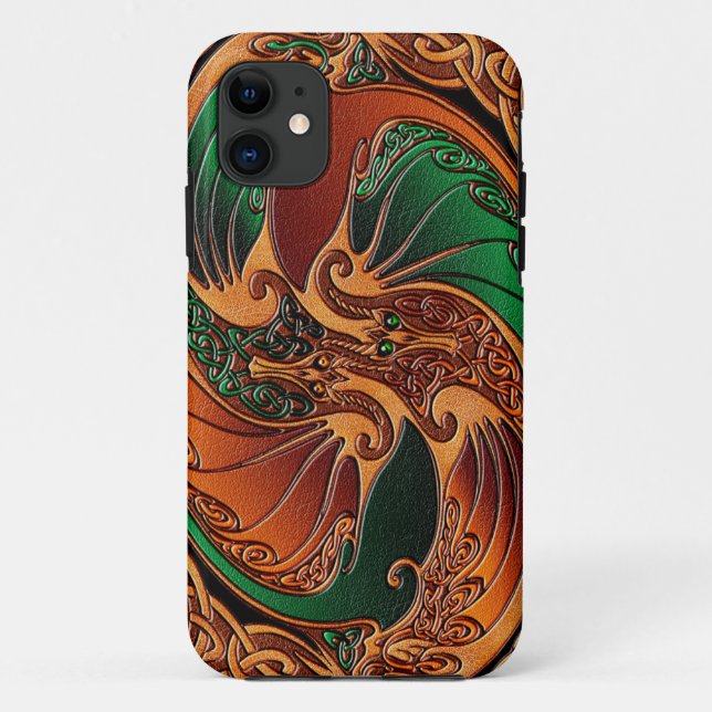 Funda De Case-Mate Para iPhone Dragones célticos (Reverso)