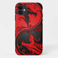 Dragones rojos y negros de Yin Yang