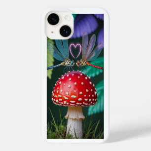 Funda Para iPhone 14 De Case-Mate Dragonflies cutáneos en un hongo -
