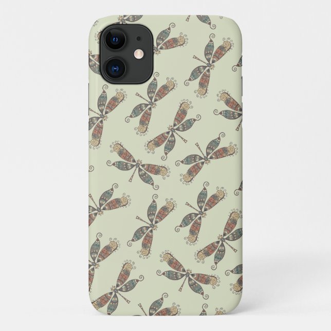 Funda De Case-Mate Para iPhone Dragonflies Fly (Reverso)