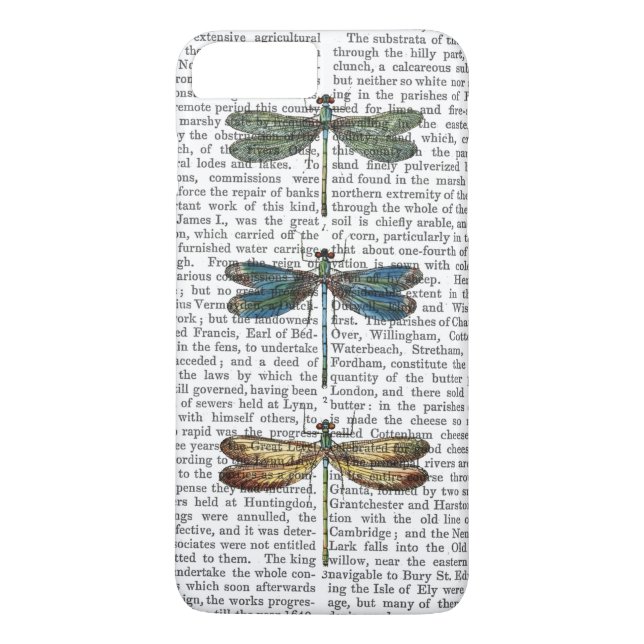 Funda De Case-Mate Para iPhone Dragonflies Imprimir 2 (Reverso)