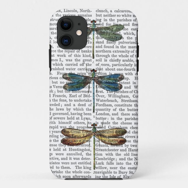 Funda De Case-Mate Para iPhone Dragonflies Imprimir 2 (Reverso)