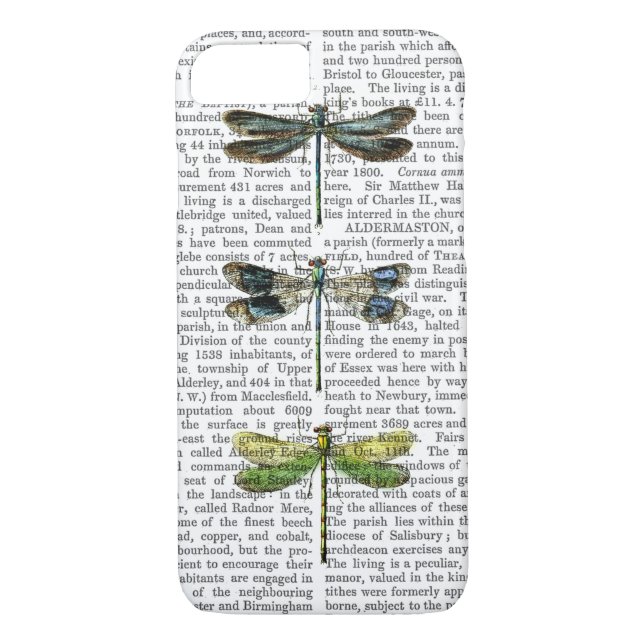 Funda De Case-Mate Para iPhone Dragonflies Imprimir 3 (Reverso)