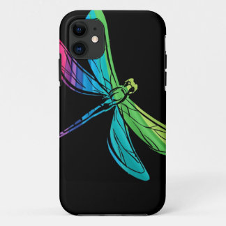 Funda Para iPhone 11 Dragonfly arcoiris sobre estuche para iPhone para 