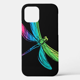 Funda Para iPhone 12 Dragonfly arcoiris sobre estuche para iPhone para 