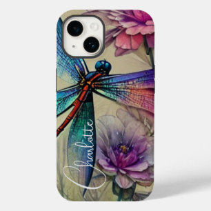 Funda Para iPhone 14 De Case-Mate Dragonfly azul acuático, personalizado