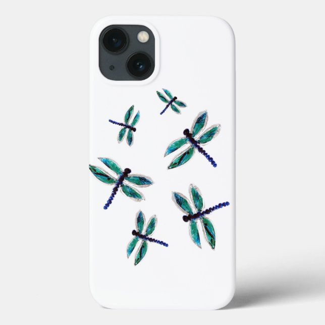 Funda De Case-Mate Para iPhone Dragonfly bailando con arte de insectos (Reverso)
