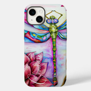 Funda Para iPhone 14 De Case-Mate Dragonfly de color de arcoiris, personalizado