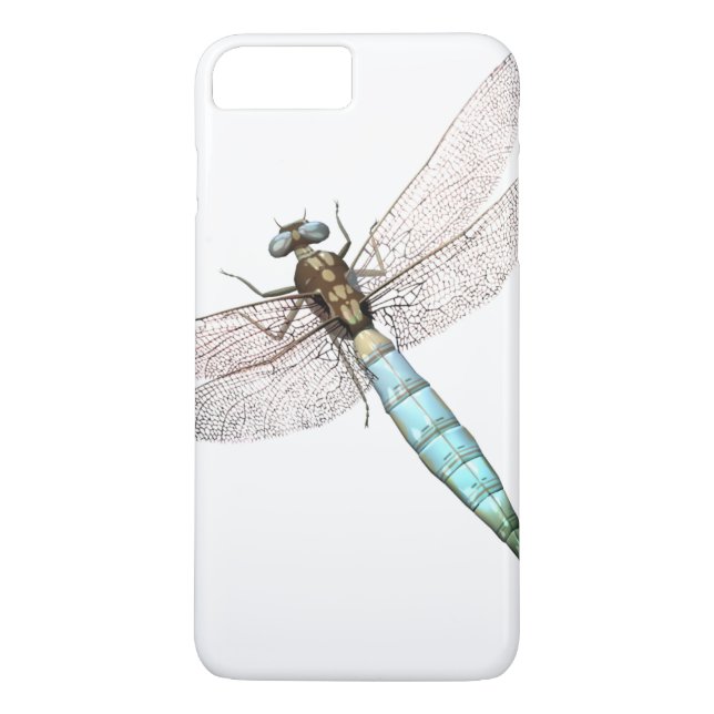 Funda De Case-Mate Para iPhone Dragonfly digital sobre el blanco (Reverso)
