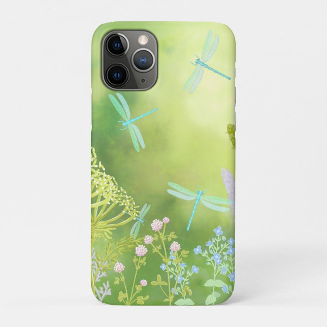 Funda De Case-Mate Para iPhone Dragonfly Meadow (Reverso)