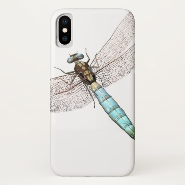 Funda De Case-Mate Para iPhone Dragonfly on White (Reverso)