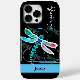 Funda Para iPhone 14 Pro Max De Case-Mate Dragonfly personalizado (azul)