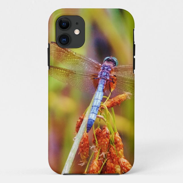 Funda De Case-Mate Para iPhone Dragonfly verde azulado (Reverso)