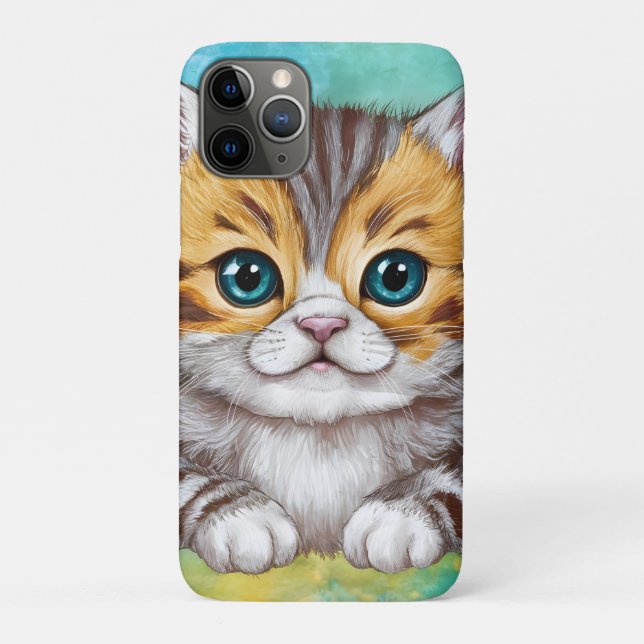 Funda De Case-Mate Para iPhone Drawing Cat (Reverso)